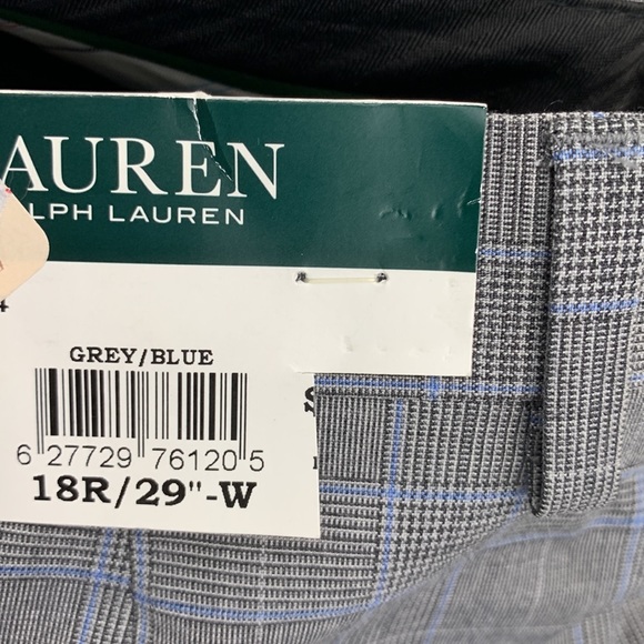 Lauren Ralph Lauren Big Boys Plaid Suit Pants Size 18R - Picture 3 of 10
